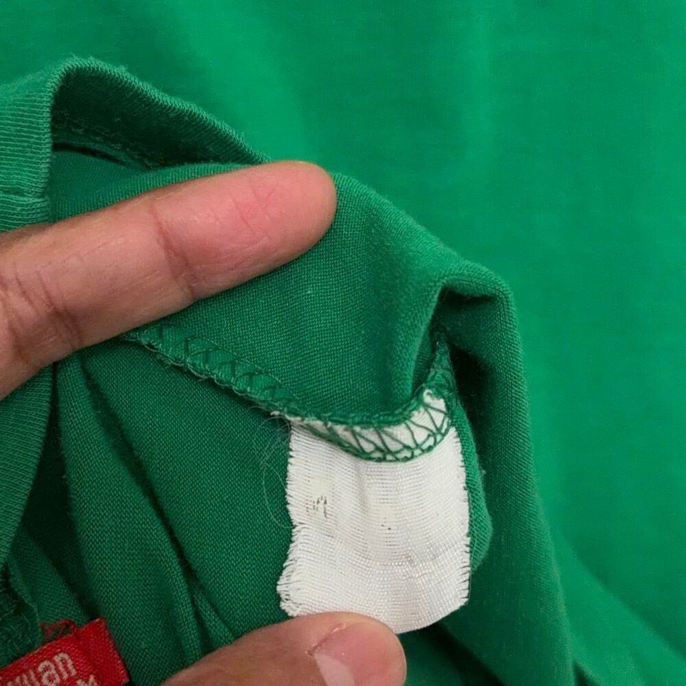 Green Sleeveless Contrast Polo Top  size S - Picture 8 of 8